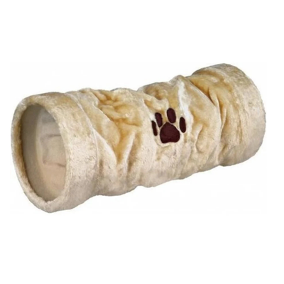 Speeltunnel luxe pluche beige